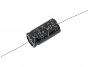 El.lyt 2200uF 40V ø18x36mm axiell @ electrokit