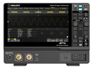 Oscilloskop 100MHz 2-kan 12-bit Siglent SDS1102X HD @ electrokit