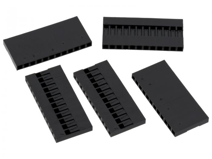 Contact housing 2.54mm 1x12-pin 5-pack @ electrokit (1 of 1)
