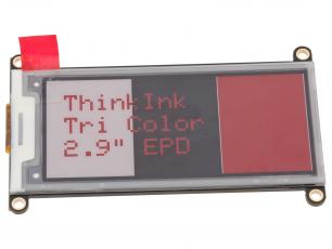 2.9" E-papper display röd/svart/vit @ electrokit