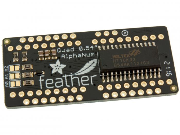 14-Segment Alphanumeric LED FeatherWing @ electrokit (2 av 3)