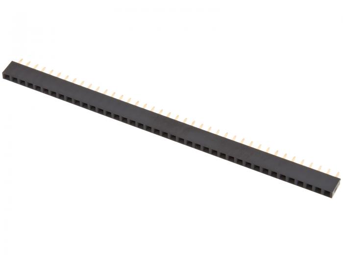 Female header 2.54mm 1x40p low-profile @ electrokit (1 of 1)