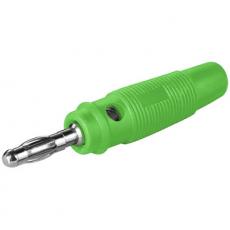 Banana plug 4mm green @ electrokit