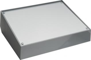 Enclosure sloping grey 216x75x130mm @ electrokit