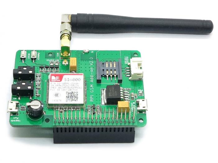 GSM Expansion board for Raspberry Pi v2.0 @ electrokit (1 of 6)