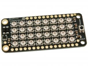 NeoPixel FeatherWing - 4x8 RGB LED @ electrokit