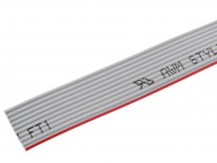 Ribbon cable gray 10 wires 1.27 mm /m @ electrokit