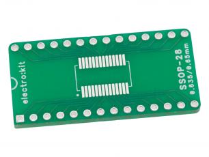 Adapter board SSOP28 - DIL28 @ electrokit