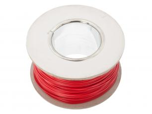 Hook-up wire AWG20 solid core - red /m @ electrokit