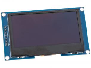 LCD OLED 2.42" 128x64px SPI/I2C grön @ electrokit