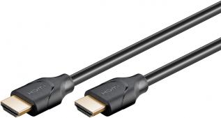 HDMI 2.1 kabel (8K@60Hz) 0.5m svart @ electrokit