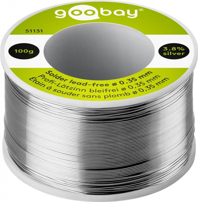 Solder wire Sn/Cu/Ag 0.35mm 100g lead free @ electrokit (1 of 1)