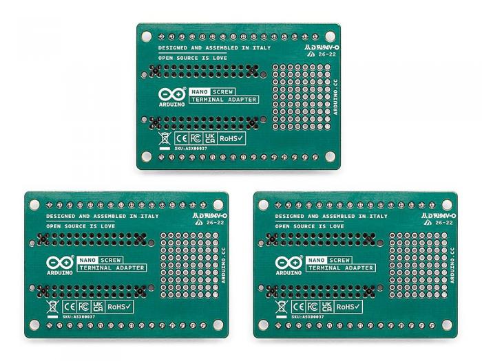 Arduino Nano Screw Terminal Adapter - 3-pack @ electrokit (3 of 4)