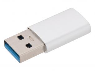 Adapter USB 3.0 A male USB-C female Alu @ electrokit