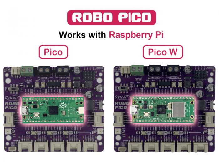 Robo Pico - Robotkontroller fr Pico @ electrokit (6 av 6)