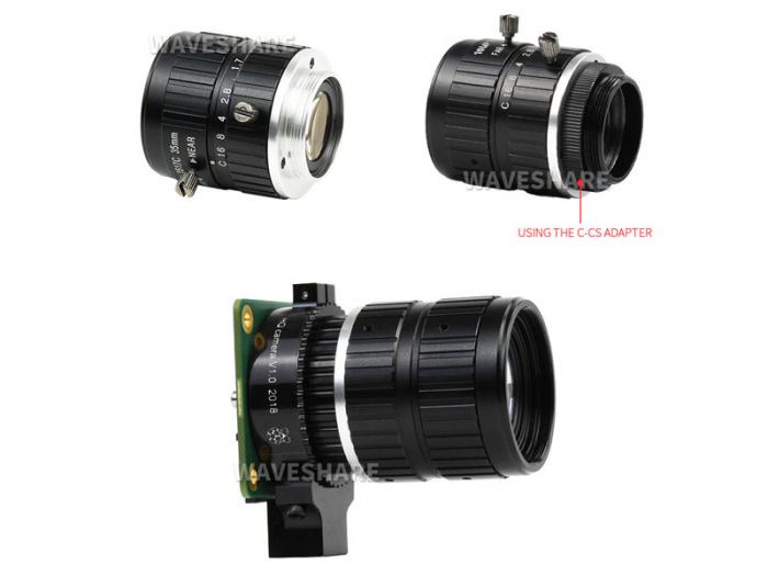35 mm tele-lins fr Raspberry Pi kameror C-fste @ electrokit (6 av 7)