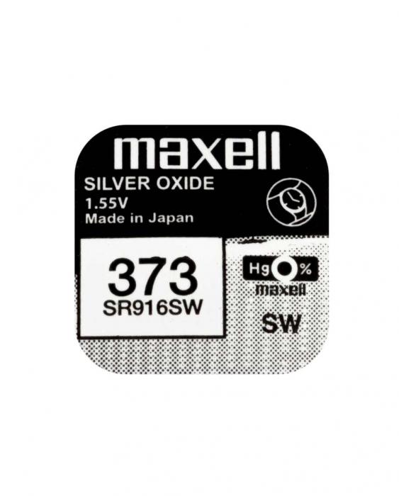 Button cell silver oxide 373 SR916 Maxell @ electrokit (1 of 2)