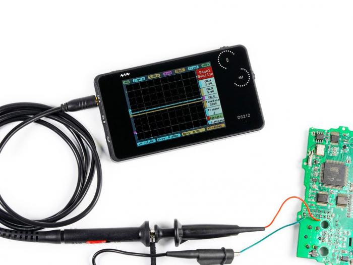 Oscilloscope 1MHz 2-ch handheld DS212 @ electrokit (3 of 4)