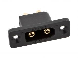 Power connector 2-p XT90 40A male chassis @ electrokit