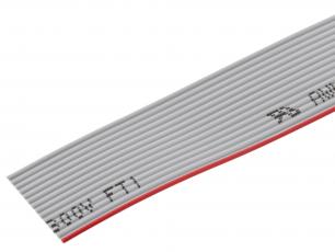 Ribbon cable gray 14 wires 1.27 mm /m @ electrokit