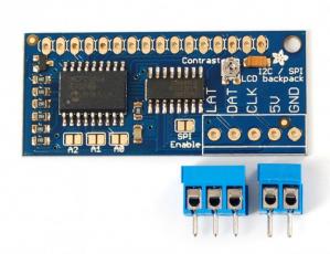 LCD I2C/SPI serial interface backpack @ electrokit