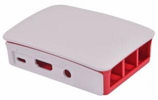 Enclosure Raspberry Pi 3 red/white @ electrokit