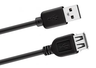 USB-kabel A-hane - A-hona 3m @ electrokit