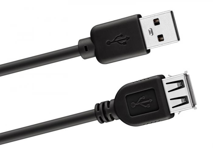 USB-cable A-male - A-female 3m @ electrokit (2 of 2)