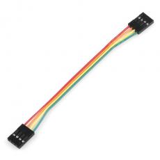 Labsladd 4-pin 100mm @ electrokit