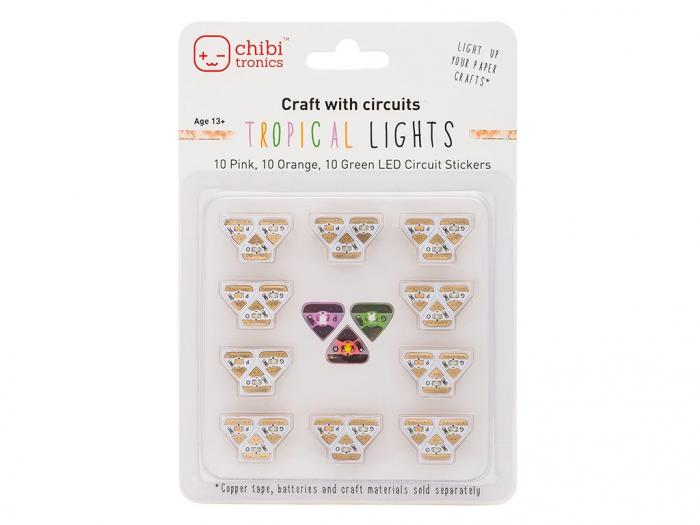 Circuit Stickers LED MegaPack - tropisk - 30-pack @ electrokit (1 of 1)