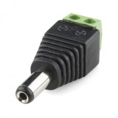 Adapter DC plug - screw terminal @ electrokit