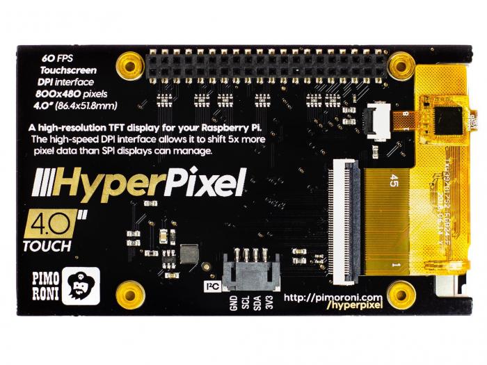 HyperPixel 4.0 LCD fr Raspberry Pi - med touch @ electrokit (3 av 4)