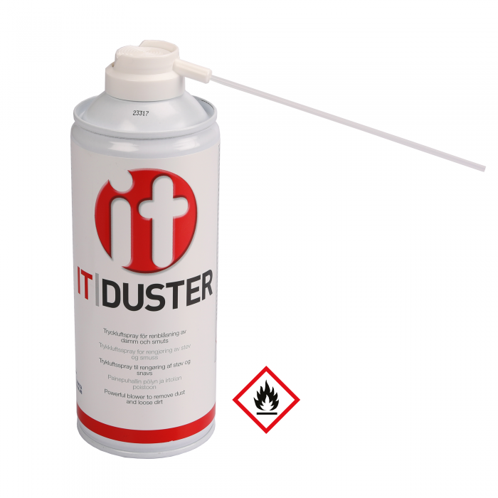 Tryckluftspray IT Duster 400ml @ electrokit (1 av 2)