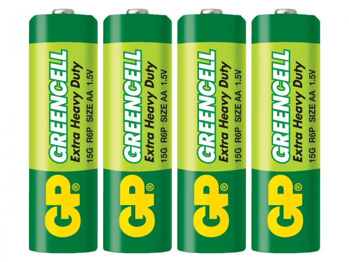 Batteri 1.5V R6 / AA GP Greencell 4-pack @ electrokit (1 av 1)