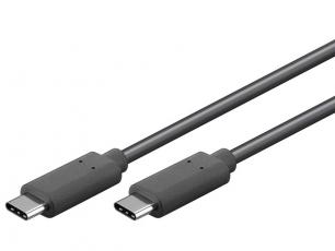 USB cable C-male - C-male 1m USB-PD 100W @ electrokit