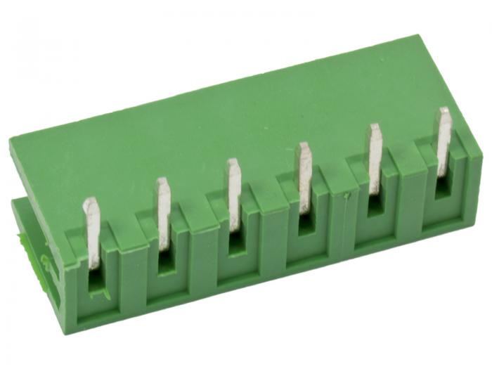 PCB pin header 5.08mm 6-pole right-angle @ electrokit (2 of 2)