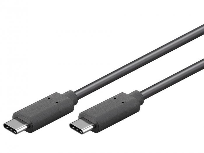 USB-kabel C-hane - C-hane 1m USB-PD 100W @ electrokit (1 av 1)