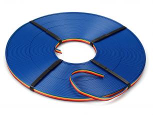 Ribbon cable multicolor 6 wires 1.4 mm 30m @ electrokit