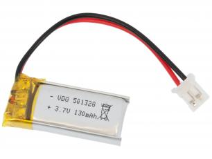 Batteri LiPo 3.7V 130mAh @ electrokit