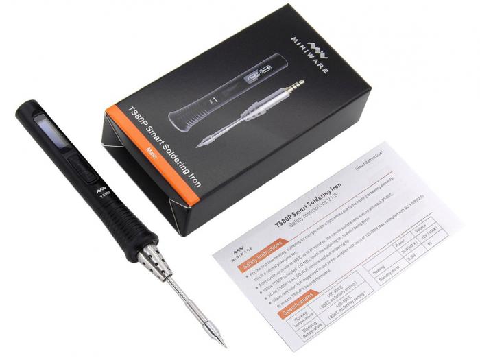 Solder pen mini 30W 12V TS80P @ electrokit (2 of 2)