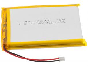 Battery LiPo 3.7V 8000mAh @ electrokit