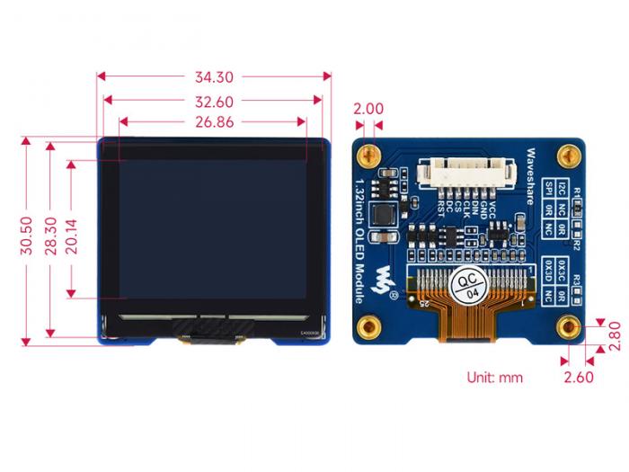 LCD OLED 1.32