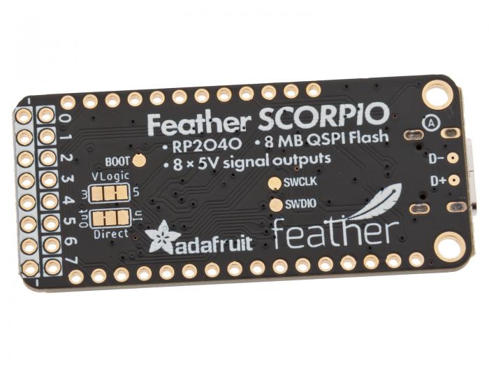 Adafruit Feather RP2040 SCORPIO - NeoPixel-drivkort 8-kan @ electrokit (3 of 3)