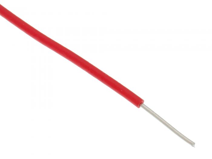 Hook-up wire AWG20 solid core - red /m @ electrokit (2 of 2)