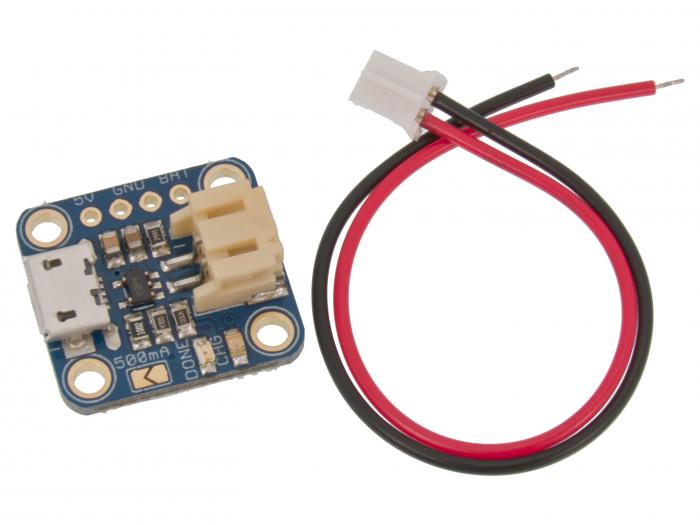 Micro Lipo - Charger for LiPi/LiIon MicroUSB @ electrokit