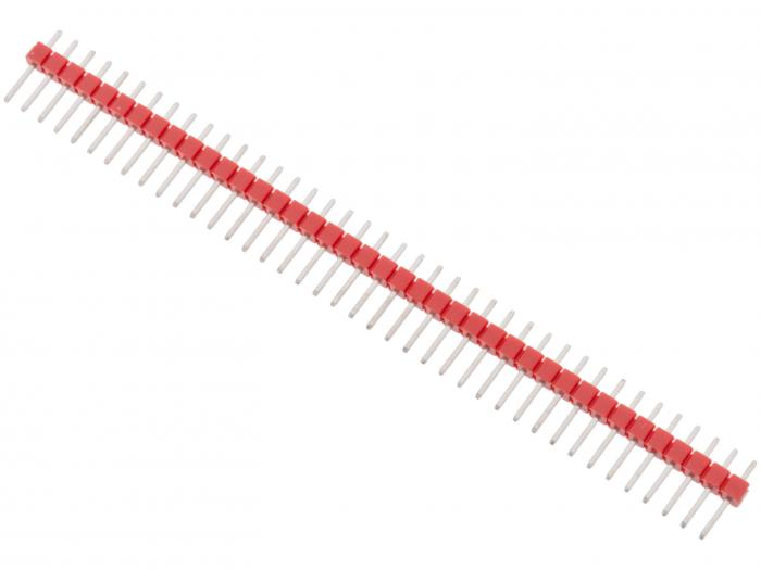 Pin header 2.54mm 1x40p - red @ electrokit (1 of 1)