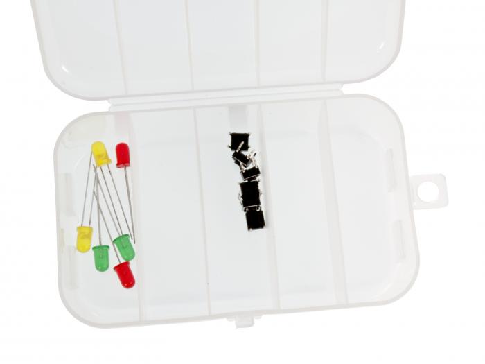 Storage box 125 x 75 x 33mm 5 compartments @ electrokit (2 of 2)