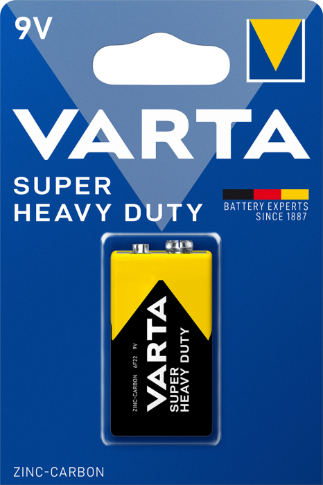 Battery 9V GP Extra Heavy Duty 6F22 @ electrokit (1 of 2)