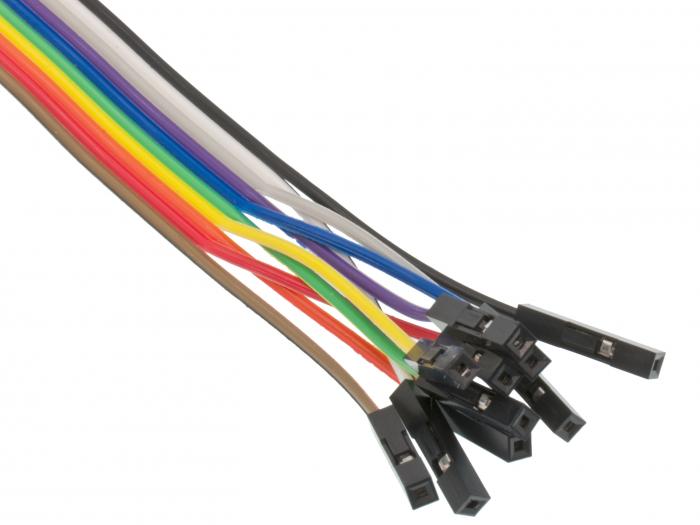 Adapter cable 10p IDC to 10x 0.64mm sleeves @ electrokit (3 of 4)