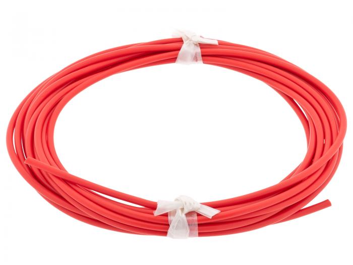 Test lead wire 1mm 500V/19A silicone red - 5m @ electrokit (1 of 2)